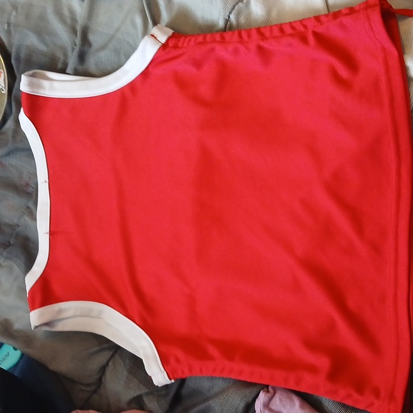 Red New York 93 Champions Tank Top , Red Strings to make to your desired length. - Picture 2 of 2